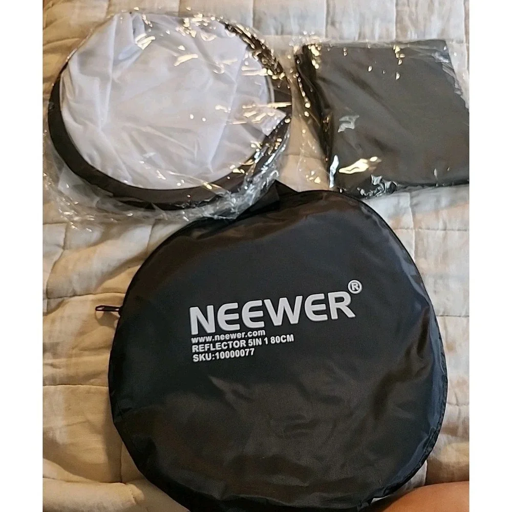 Neewer 32-Inch 80CM Portable 5 in 1 Collapsible Round Multi Disc Light Reflector